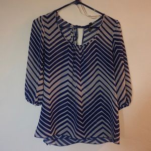 Chevron Print Blouse